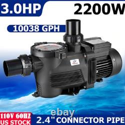 Swimming Pool Pump 2200W Single Speed In Ground, 3.0 HP, 2inch Plumbing Ports