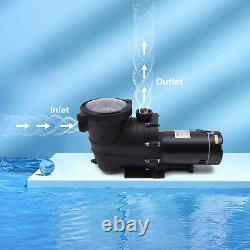 Swimming Pool Pump 2HP Pool Pump 118.8GPM In/Above Ground Pools Pump 1500W 110 V