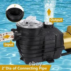 Swimming Pool Pump 3 HP 115V/230V, Double Speed Pumps for Inground Above Grou