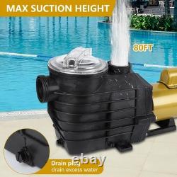 Swimming Pool Pump 3 HP 115V/230V, Double Speed Pumps for Inground Above Grou