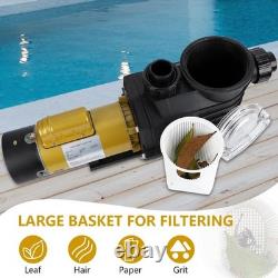Swimming Pool Pump 3 HP 115V/230V, Double Speed Pumps for Inground Above Grou
