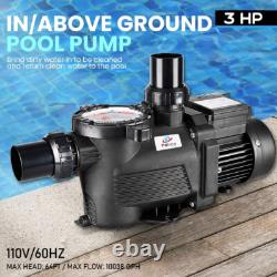 Swimming Pool Pump 3HP Inground Motor Strainer For Hayward Pump Replacement