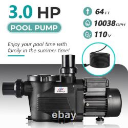 Swimming Pool Pump 3HP Inground Motor Strainer For Hayward Pump Replacement