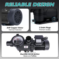 Swimming Pool Pump 3HP Inground Motor Strainer For Hayward Pump Replacement