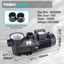 Swimming Pool Pump 3HP Inground Motor Strainer For Hayward Pump Replacement