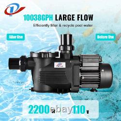 Swimming Pool Pump 3HP Inground Motor Strainer For Hayward Pump Replacement