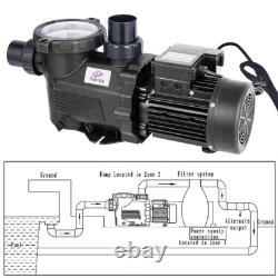 Swimming Pool Pump 3HP Inground Motor Strainer For Hayward Pump Replacement
