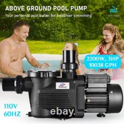 Swimming Pool Pump 3HP Inground Motor Strainer For Hayward Pump Replacement