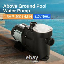 Swimming Pool Pump Electric Spa Water Pump 5400GPH Above Ground Energy Saving