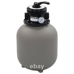 Swimming Pool Pump Sand Filter Above Inground Pond Fountain Fit 0.35-0.75HP Gray