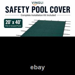 Swimming Pool Safety Cover 16x32,18x36,20x40FT for Above/Inground Swimming Pool