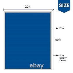 Swimming Pool Safety Cover 20X40 FT Cover Mesh In-Ground