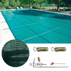 Swimming Pool Safety Cover Inground Winter Cover Rectangle Center Step 16X32 FT