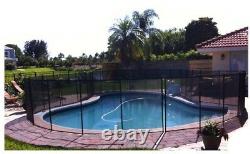 Swimming Pool Safety Fence In Ground Adjustable to Fit Around Any Size Or Shape