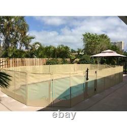 Swimming Pool Safety Gate Self Closing 5 feet High x 30 In Wide Beige In Ground
