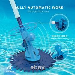 Swimming Pool Spa Suction Vacuum Side Automatic Pool Cleaner with Hoses Ocean Blue