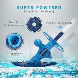 Swimming Pool Spa Suction Vacuum Side Automatic Pool Cleaner with Hoses Ocean Blue