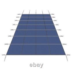 Swimming Winter Pool Cover In-Ground Rectangular 22×42FT With 4×8FT Center Step