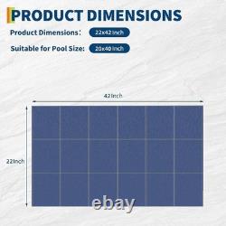 Swimming Winter Pool Cover In-Ground Rectangular 22×42FT With 4×8FT Center Step