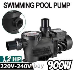 Swimming pool pump 1.2hp with pre filter for above and inground pools, 220-240V