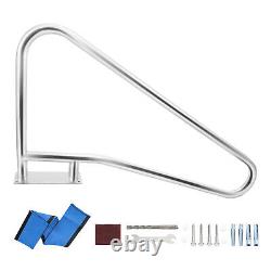 TC-HOMENY Inground Swimming Pool Stair Hand Rail Stainless Steel Grab Handrail