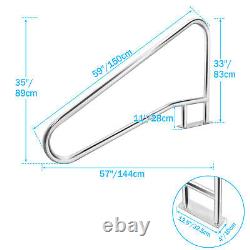 TC-HOMENY Inground Swimming Pool Stair Hand Rail Stainless Steel Grab Handrail