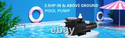 TECSPACE 1.5/2.0 HP 115V-230V Pool Pump In/Above Ground Swimming Pool Pump