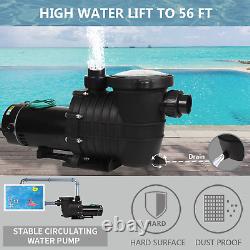 TRUPOW 2.0HP 114GPM Swimming Pool Pump 110V/220V Dual Voltage Garden Inground Tr