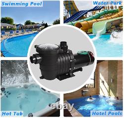 TRUPOW 2.0HP 114GPM Swimming Pool Pump 110V/220V Dual Voltage Garden Inground Tr