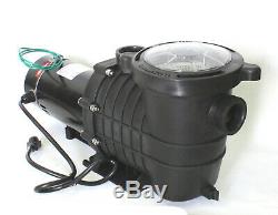 UL 115V 230V 2HP 1500W 4980GPH Inground Swimming Pool Water Pump with Strainer
