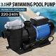Us Single Speed 3hp Inground Swimming Pool Pump Energy Saving 220-240v Withul
