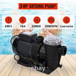 US Single Speed 3HP Inground Swimming Pool Pump Energy Saving 220-240V withUL