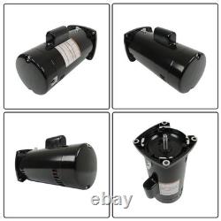 USQ1202 Pool Pump Inground 2HP Pool Pump Motor Square Flange Swimming 48Y Frame