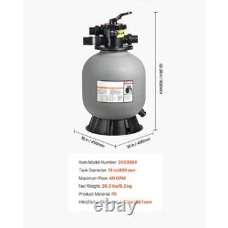 Uimoso 18-Inch Sand Filter with 7-Way Valve for Above/Inground Pools Uimoso 18-Inch Sand Filter with 7-Way Valve for Above/Inground Pools