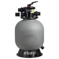 Uimoso 18-Inch Sand Filter with 7-Way Valve for Above/Inground Pools