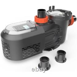 VARMINPOOL 2.5HP Inground Swimming Variable-Speed Pool Pump Large Strainer, 230V