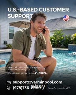 VARMINPOOL 220V Heat Pump Swimming Pool and Spa Heater/Cooler Electric 40000 BTU