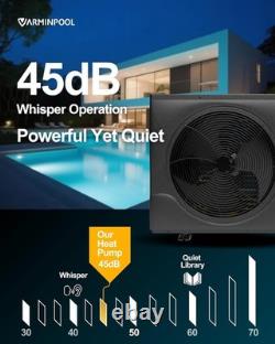VARMINPOOL 240V Inground Heat Pump Swimming Pool and Spa Heater 90000 BTU