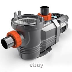 VARMINPOOL 3.0HP Above Ground Swimming Pool Pump Variable Speed with Filter Basket