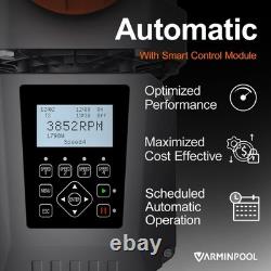 VARMINPOOL 3.0HP Above Ground Swimming Pool Pump Variable Speed with Filter Basket