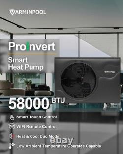 VARMINPOOL 58000BTU Inground Pool Cooler Heater Swimming Pool Heat Pump 240V