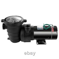 VEVOR 1.5HP Swimming Pool Pump 4980GPH 115V In/Above Ground Strainer withUL