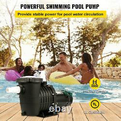 VEVOR 2HP Swimming Pool Pump Motor withStrainer Generic In/Above Ground 6657GPH