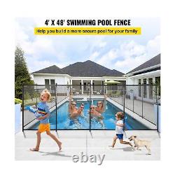 VEVOR 4x48ft Swimming Inground, Removable Child Safety Pool Fencing, 4FTx48FT