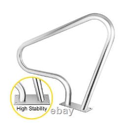 VEVOR In-Ground Swimming Pool Handrail Stainless Steel Ladder Step Handrail Rail