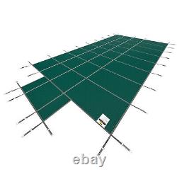 VEVOR Inground Pool Safety Cover Fits 16x32ft WithCenter Step High Strength PP