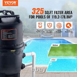 VEVOR Pool Cartridge Filter In/Above Ground Swimming Pool Filtration 325Sq. Ft