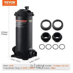 VEVOR Pool Cartridge Filter In/Above Ground Swimming Pool Filtration 50Sq. Ft VEVOR Pool Cartridge Filter In/Above Ground Swimming Pool Filtration 50Sq. Ft