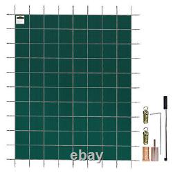 VEVOR Safety Pool Cover 18X32FT Rectangular In Ground Clean Winter Cover Mesh