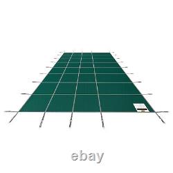 VEVOR Safety Pool Cover 18X32FT Rectangular In Ground Clean Winter Cover Mesh